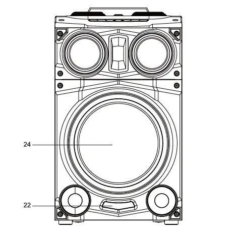 muse M-1938 DJ Portable Speaker FIG (2)