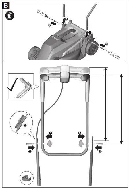 BOSCH 06008B9A01 Cordless Lawnmower CityMower- B
