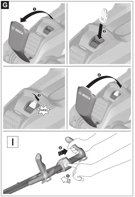 BOSCH 06008B9A01 Cordless Lawnmower CityMower- G