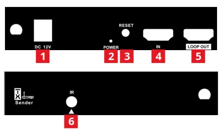 SIIG 04-1368B Full HD Wireless HDMI Extender with Loopout and IR Kit - 2
