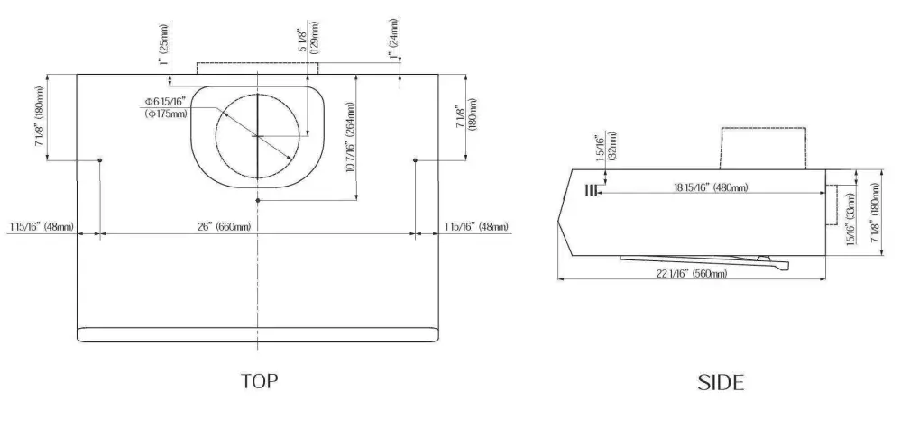 FOTILE UQS3001, UQG3002 Pixie Air Series Range Hood fig 10