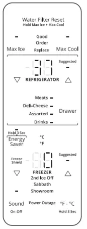 Whirlpool WRF954CIHV 36 Inch Wide Counter Depth French Door Refrigerator - fig 1