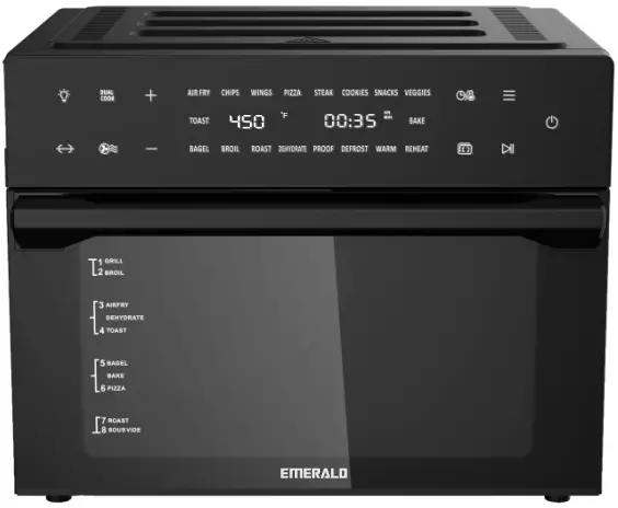 EMERALD-M-AIR-1981-32-qt.-Black-Digital-Air-Fryer-Oven-product