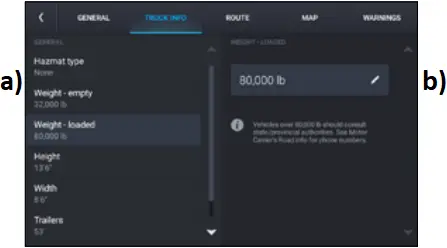 TND - Truck Info and Warnings