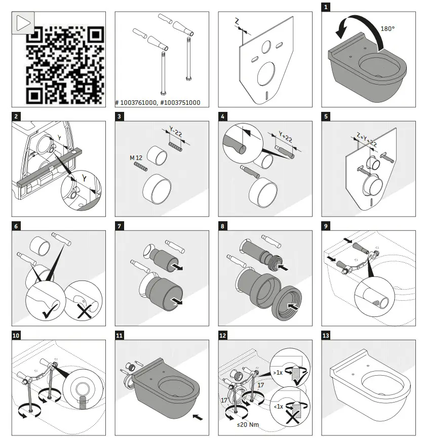 DURAVIT 45720900A1 Wall-Mounted WC