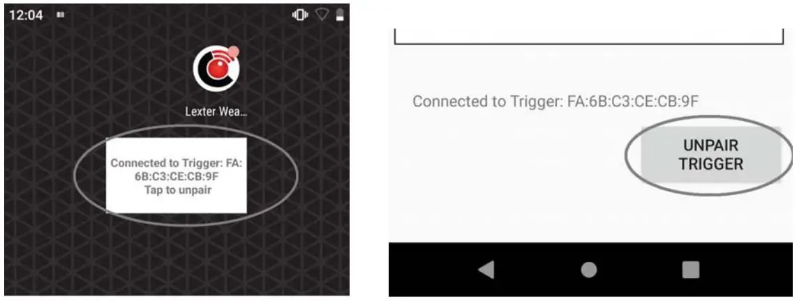 EYOYO Bluetooth LE Scanner Trigger User Guide - Unpair