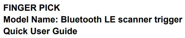 EYOYO Bluetooth LE Scanner Trigger User Guide