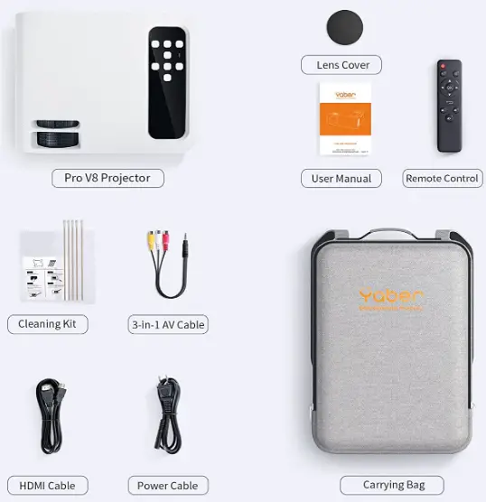 YABER-Pro-V8-Smart-Projector-FIG-1