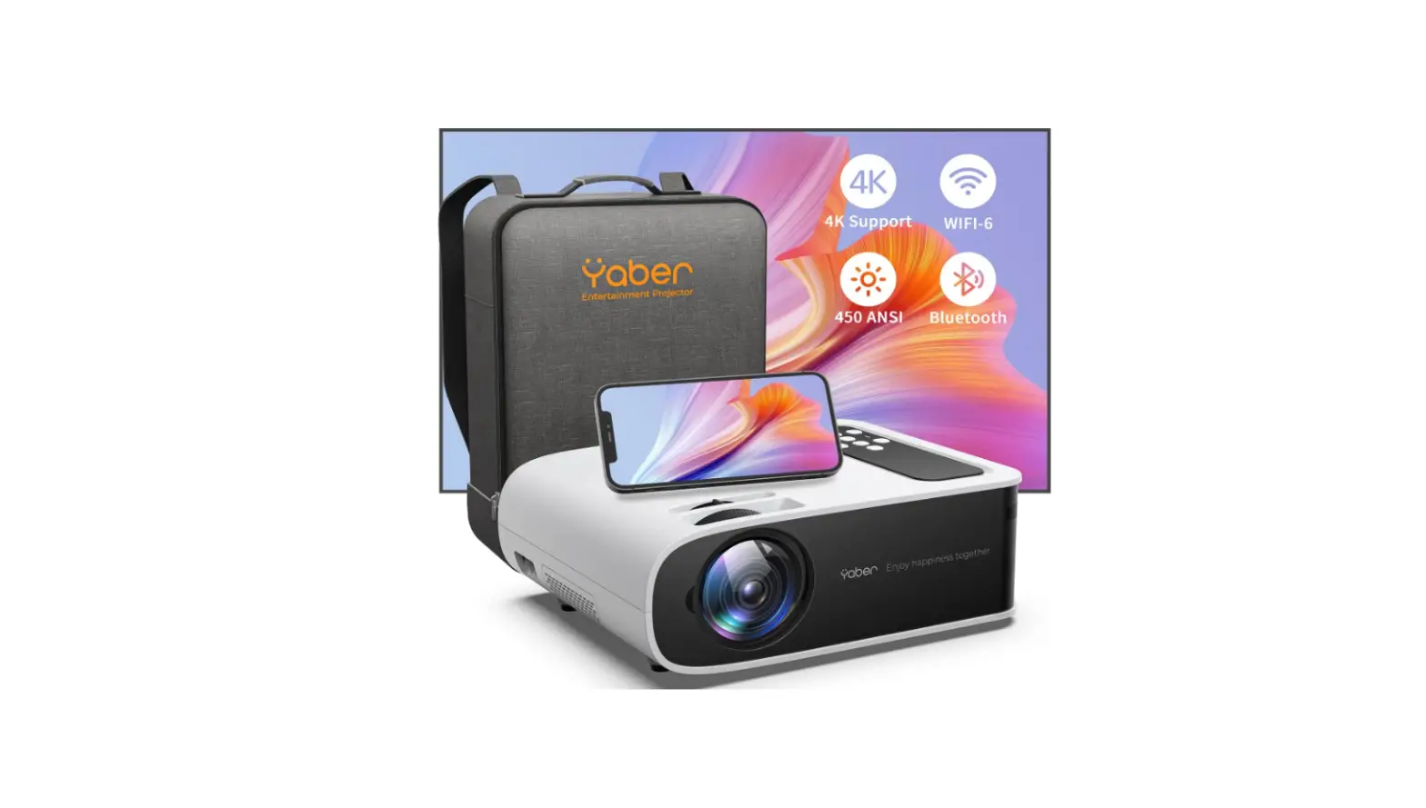 ‎yaber ‎pro V8 Projector Wifi 6 Bluetooth Instruction Guide