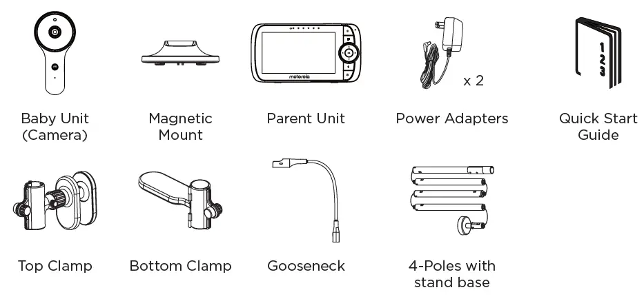 motorola VM65X Connect 5.0 Inch Video Baby Monitor-1