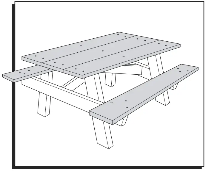 ULINE H-2563 6' A-Frame Picnic-