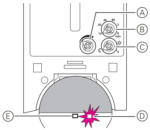 merten ARGUS 220 Motion Detector - Sensitivity controller