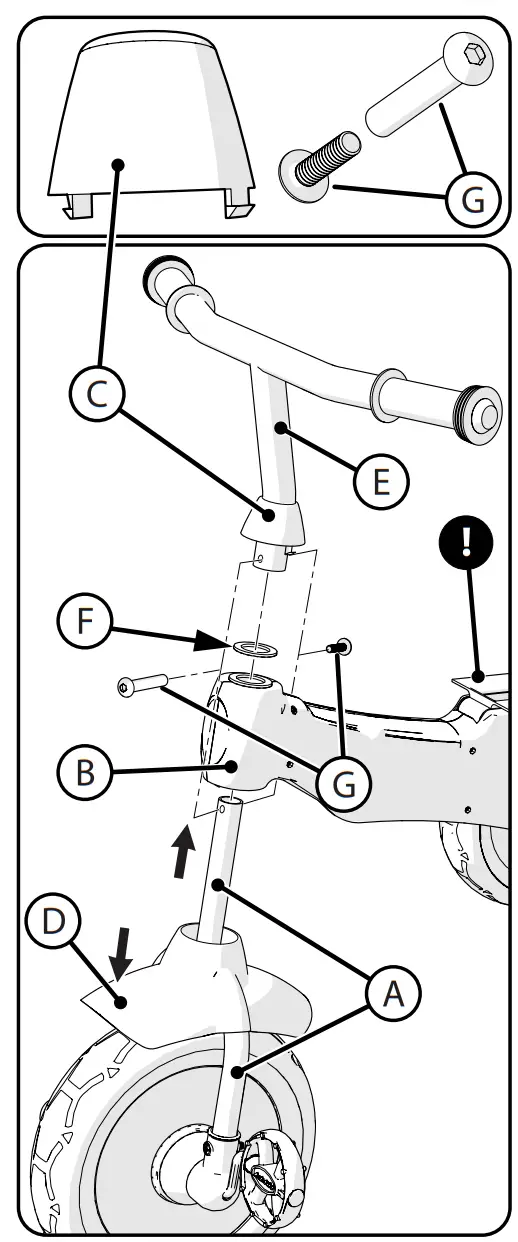 HUFFY n 2 Balance Bike - Assembly - Snap-Down Collar