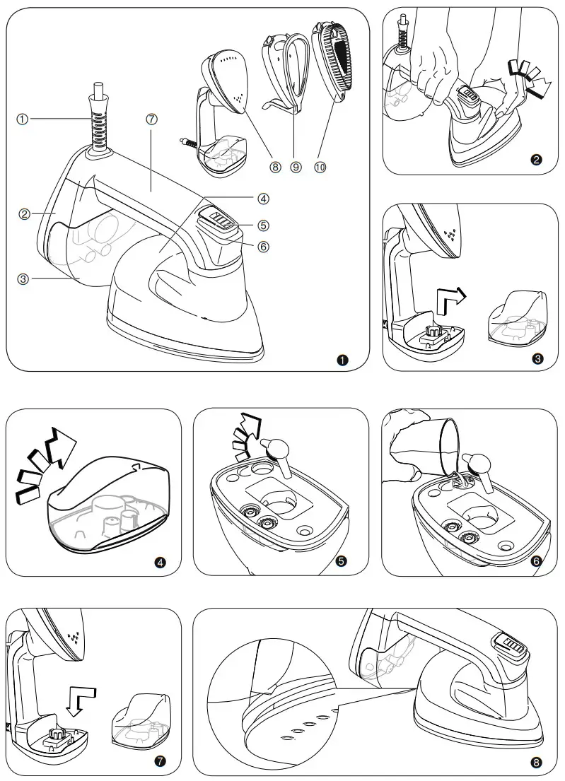 KENWOOD GSP40 Garment Steamer And Iron - FIGURTE 1
