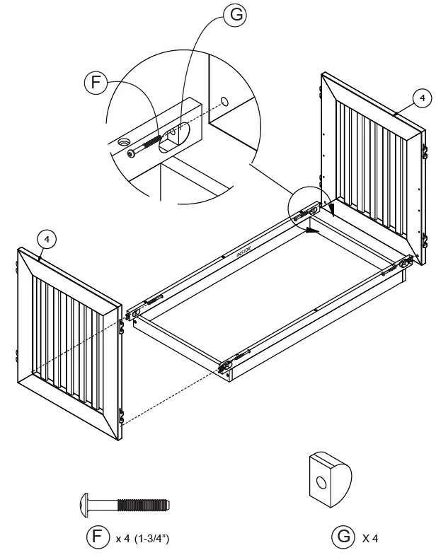 evolur Maddox Modern Crib 5
