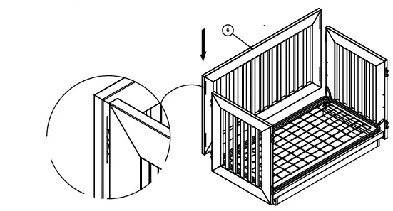 evolur Maddox Modern Crib 7