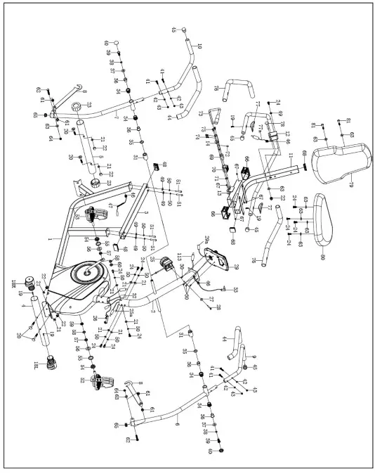 SUNNY HEALTH FITNESS SF-RB4936 Cross Trainer Magnetic Recumbent Bike with Arm Exercisers - Fig 1