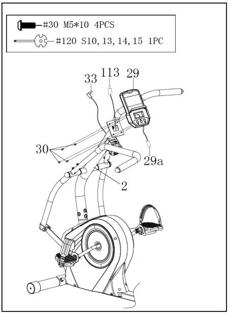 SUNNY HEALTH FITNESS SF-RB4936 Cross Trainer Magnetic Recumbent Bike with Arm Exercisers - Fig 12