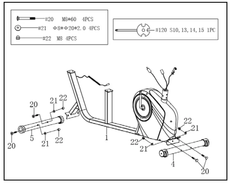 SUNNY HEALTH FITNESS SF-RB4936 Cross Trainer Magnetic Recumbent Bike with Arm Exercisers - Fig 4