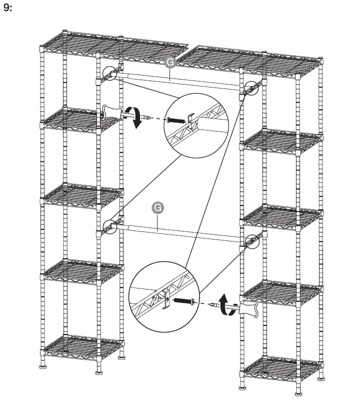 amazon basics B0798DTVL8 Expandable Metal Organizer 10