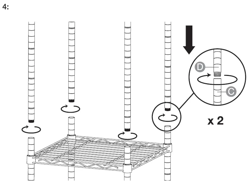 amazon basics B0798DTVL8 Expandable Metal Organizer 5