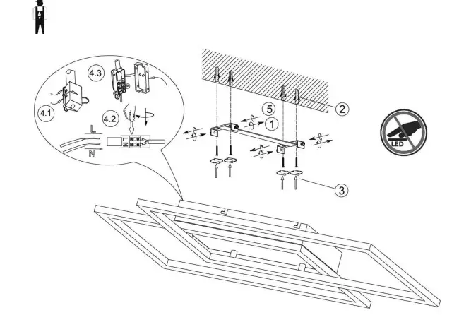 lampenwelt 7620078 LED Deckenlampe Quadra - Fig 5