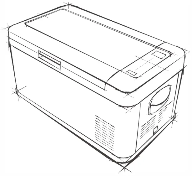 BRASS MONKEY 25L Fridge Freezer GH-2006