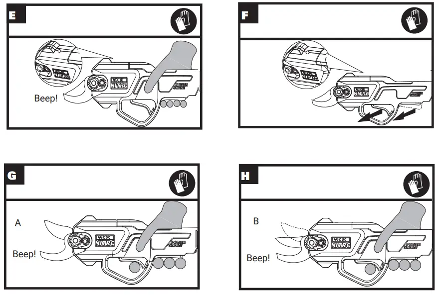 WORX WG330E Cordless Pruner Shears- fig3