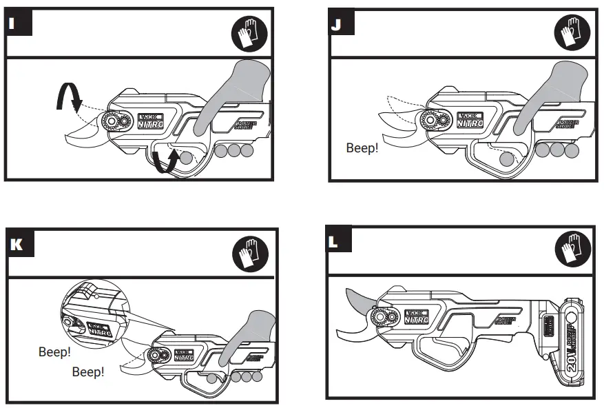 WORX WG330E Cordless Pruner Shears- fig4