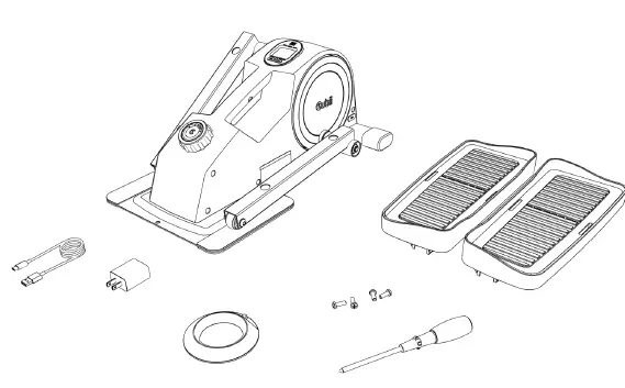 Cubii F4B2AQU JR2+ Compact Seated Elliptical Machine 1
