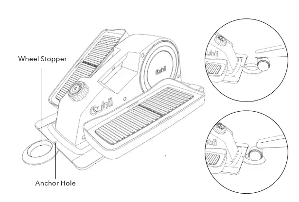 Cubii F4B2AQU JR2+ Compact Seated Elliptical Machine 9