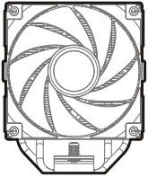 DEEPCOOL AG400 Series Single Tower CPU Cooler A01