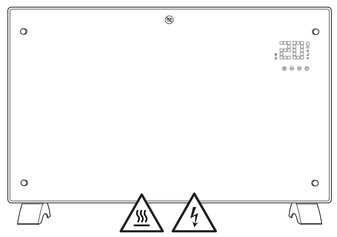 auronic AU3159 Glass Convector Heater