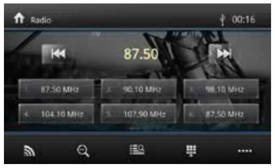BLAUPUNKT Car Multimedia Dakota BP800PLAY-Start radio mode