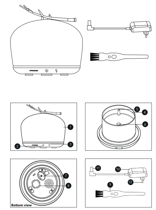 PROZIS arooma Aroma Diffuser and Humidifier - fig 1