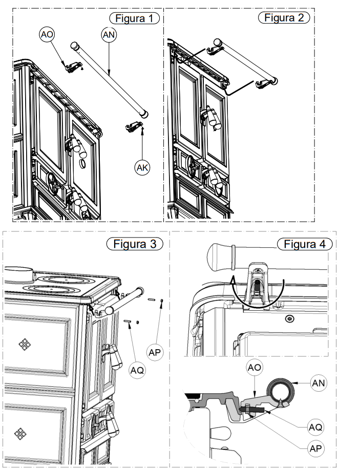 THERMOROSSI AP THERM 028 Free Line Wood Cookers - fig 13