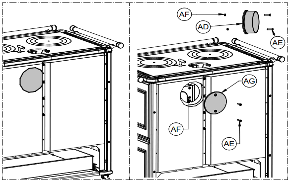 THERMOROSSI AP THERM 028 Free Line Wood Cookers - fig 14