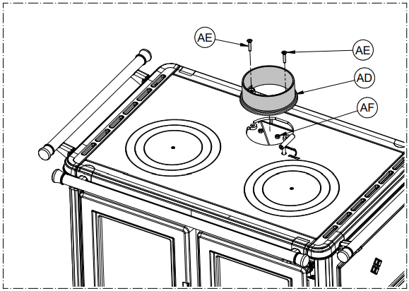 THERMOROSSI AP THERM 028 Free Line Wood Cookers - fig 15