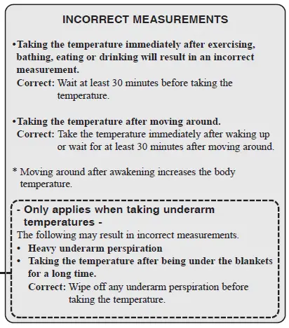 UNDERARM (AXILLARY) USE