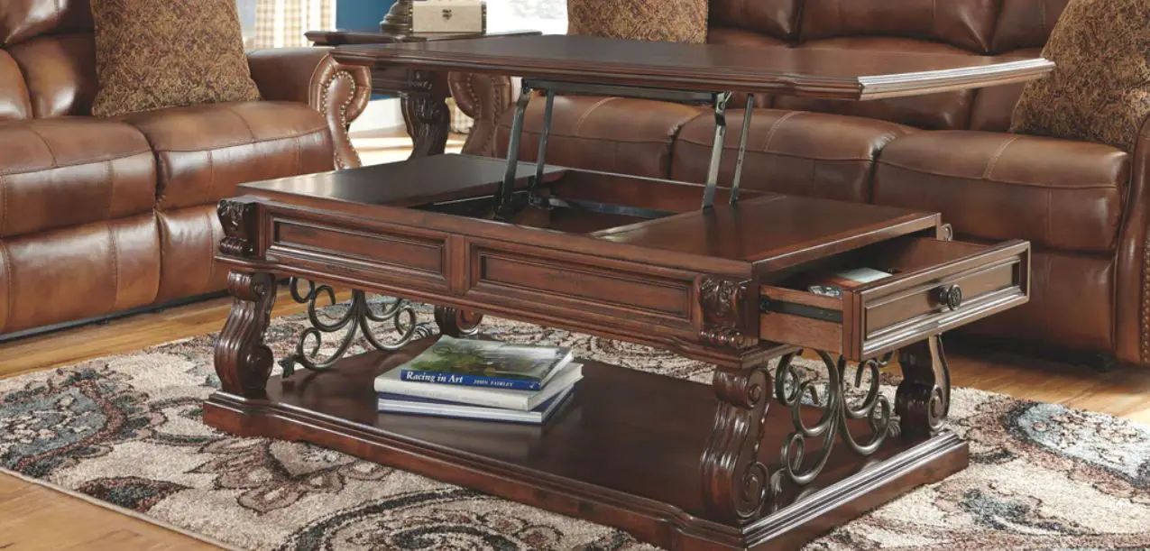 Ashley T869-9 Rustic Brown Lift Top Cocktail Table Instruction Manual