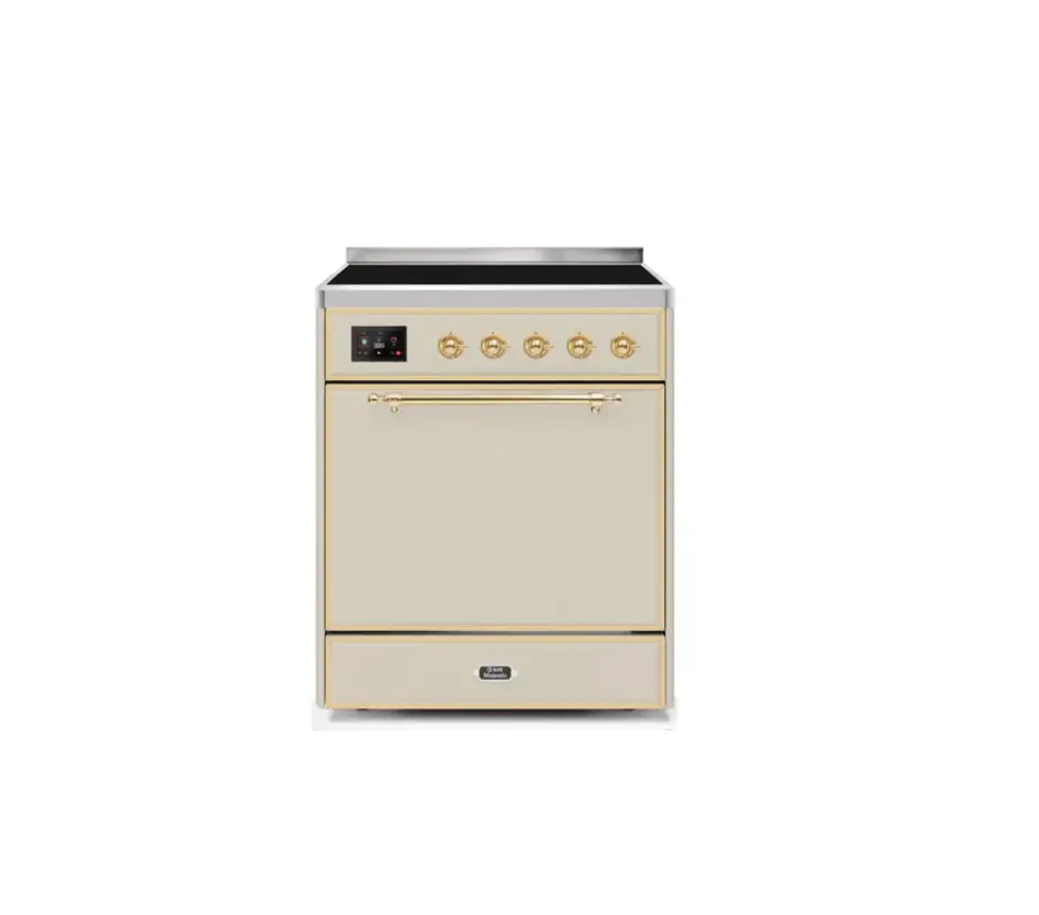 Ilve Umi30 30 Inch Majestic Ii Series Induction Range (glass Door) User Guide