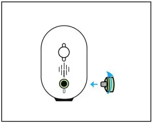 Screw the magnet to the camera