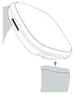 Fitbit Sense FB512 Advanced Smartwatch with Tools for Heart Health - Attach a band