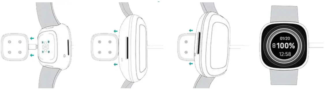 Fitbit Sense FB512 Advanced Smartwatch with Tools for Heart Health - Charge your watch