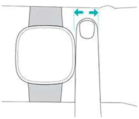 Fitbit Sense FB512 Advanced Smartwatch with Tools for Heart Health - Placement