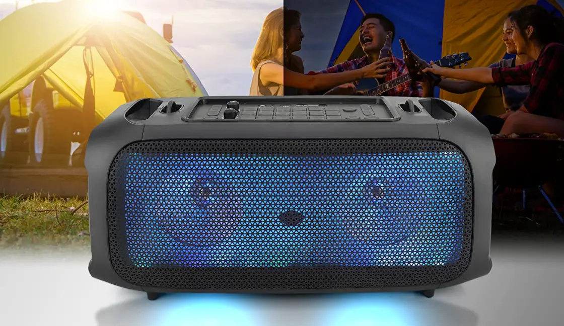 Pyle Pphp265djb Wireless Bt Boombox Stereo Speaker System User Manual