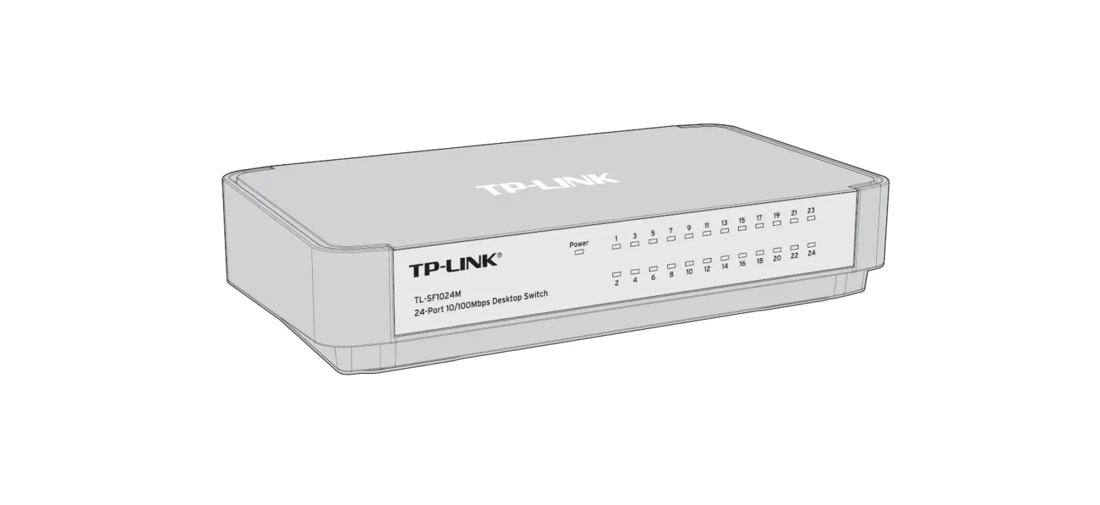 Tp-link Tl-sf1024m 24 Port 10 Or 100mbps Desktop Switch Installation Guide