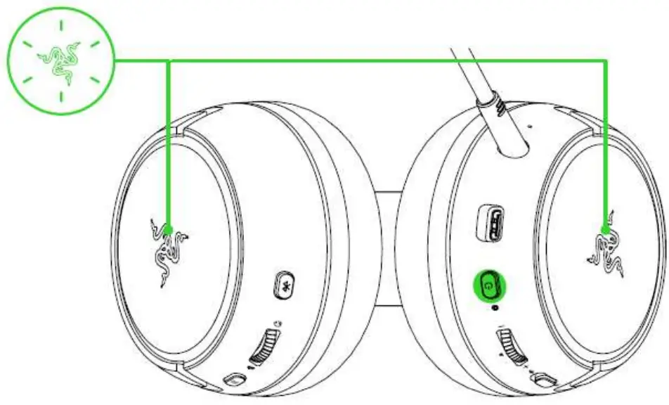 RAZER KAIRA PRO Wireless Gaming Headset for Xbox - power botton 2
