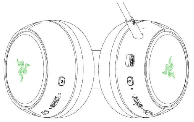 RAZER KAIRA PRO Wireless Gaming Headset for Xbox - wirless Adapter 1
