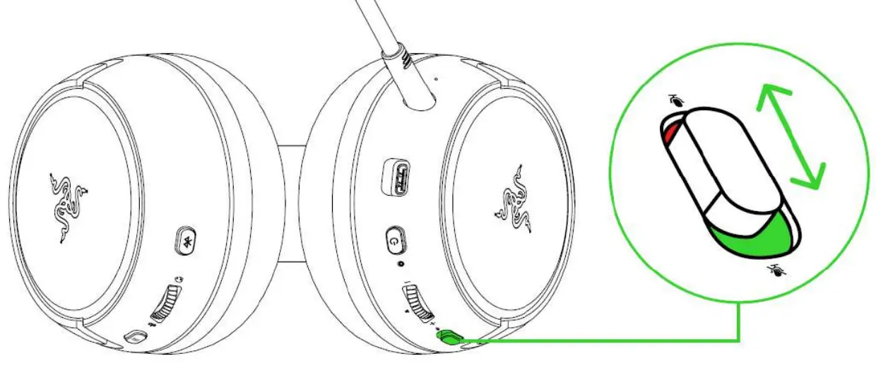 RAZER KAIRA PRO Wireless Gaming Headset for Xbox - wirless Adapter 3